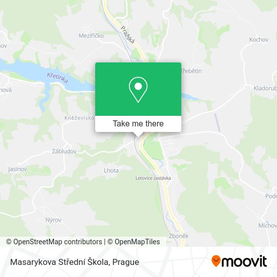Masarykova Střední Škola map