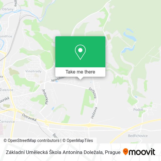 Základní Umělecká Škola Antonína Doležala map