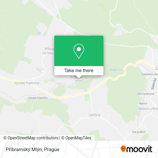 Příbramský Mlýn map