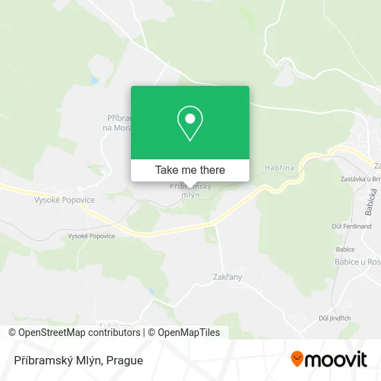 Карта Příbramský Mlýn