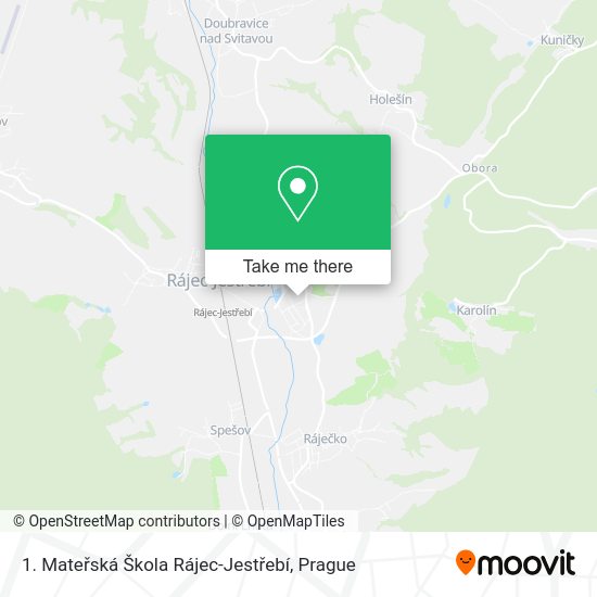 1. Mateřská Škola Rájec-Jestřebí map