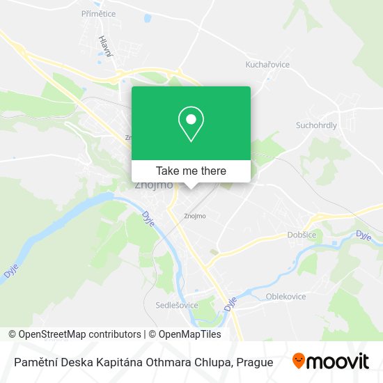 Pamětní Deska Kapitána Othmara Chlupa map