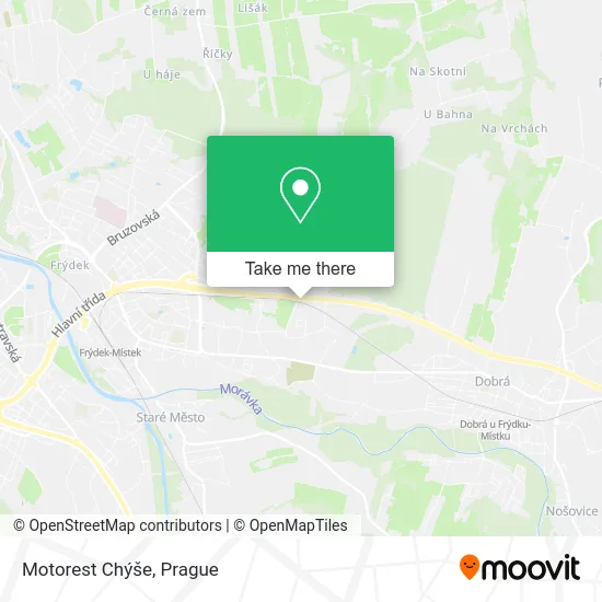 Карта Motorest Chýše