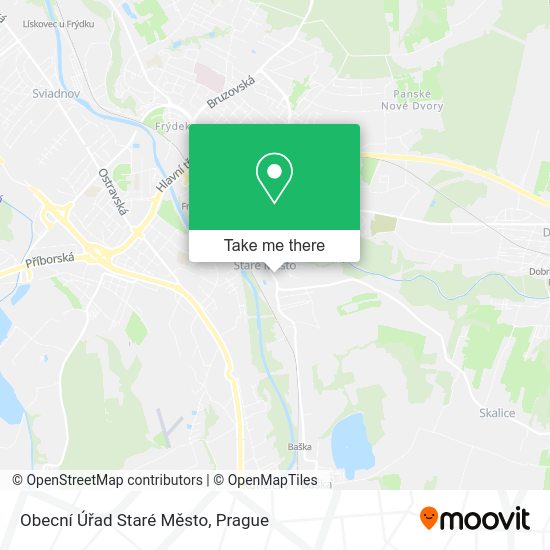 Obecní Úřad Staré Město map