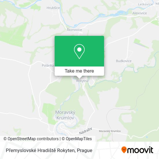 Přemyslovské Hradiště Rokyten map
