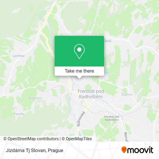 Jízdárna Tj Slovan map