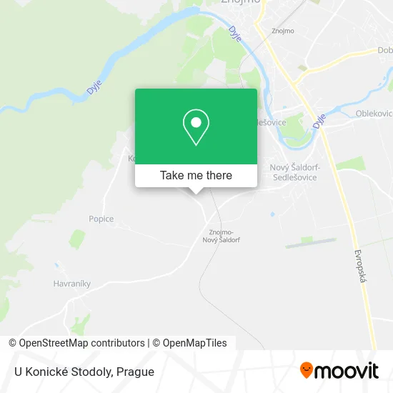 Карта U Konické Stodoly