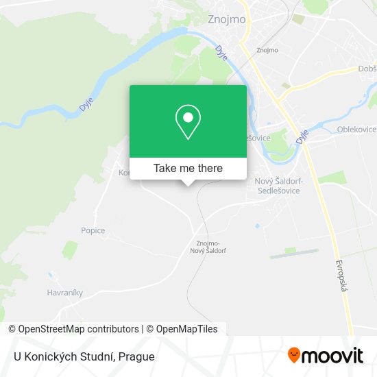 U Konických Studní map