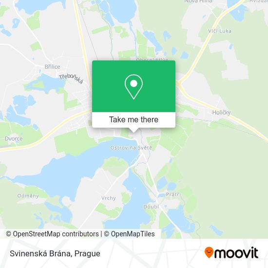Svinenská Brána map