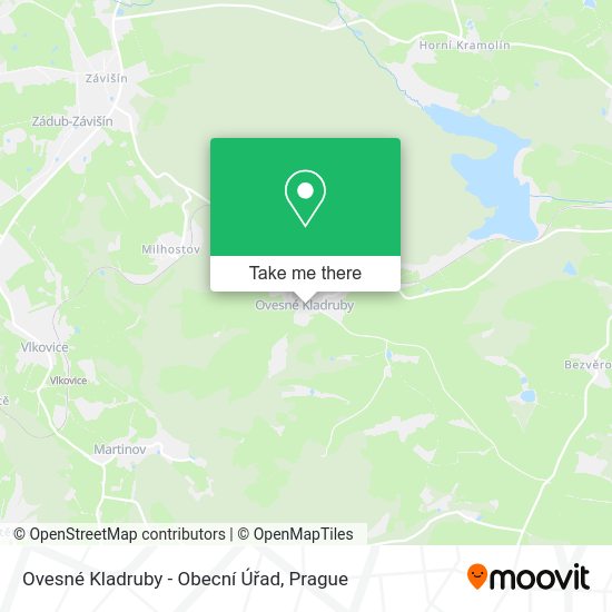 Ovesné Kladruby - Obecní Úřad map