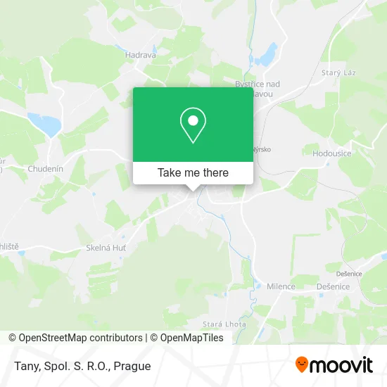 Карта Tany, Spol. S. R.O.
