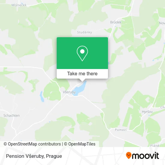Карта Pension Všeruby