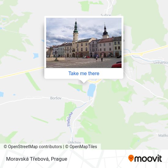 Moravská Třebová map