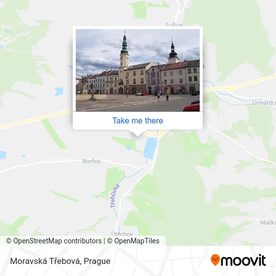 Карта Moravská Třebová