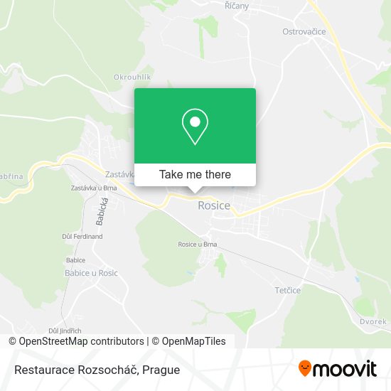 Restaurace Rozsocháč map