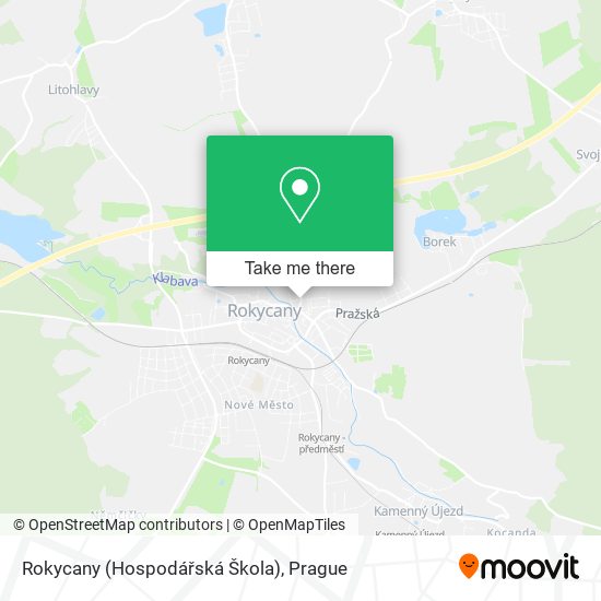 Rokycany (Hospodářská Škola) map