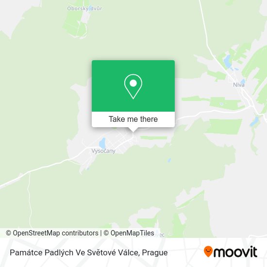 Památce Padlých Ve Světové Válce map
