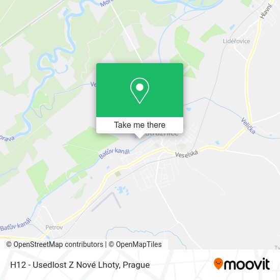 H12 - Usedlost Z Nové Lhoty map