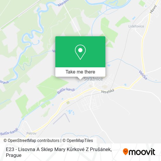E23 - Lisovna A Sklep Mary Kůrkové Z Prušánek map