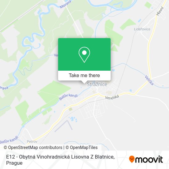 E12 - Obytná Vinohradnická Lisovna Z Blatnice map