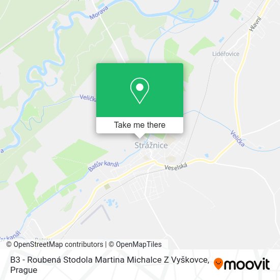 B3 - Roubená Stodola Martina Michalce Z Vyškovce map