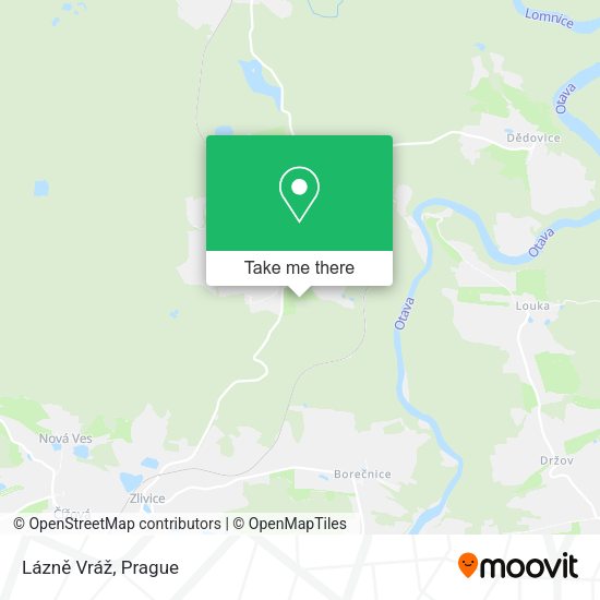 Lázně Vráž map