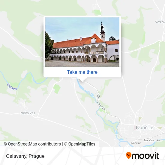 Карта Oslavany