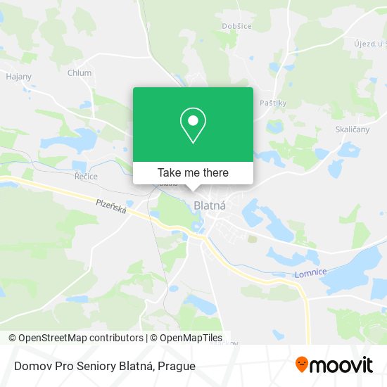 Domov Pro Seniory Blatná map