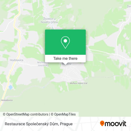 Restaurace Společenský Dům map