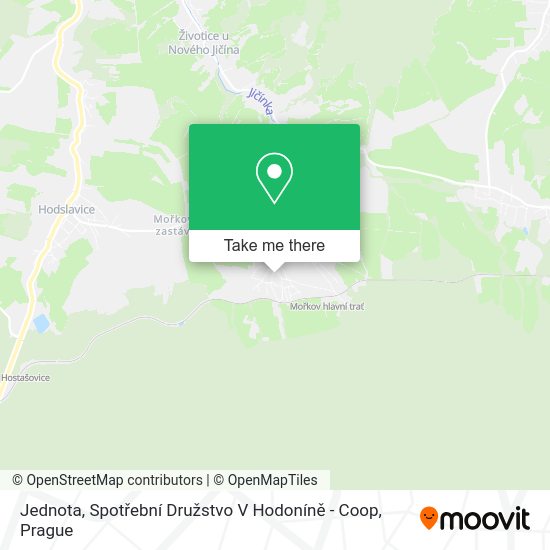 Jednota, Spotřební Družstvo V Hodoníně - Coop map