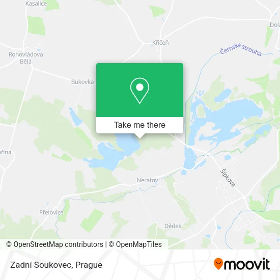 Карта Zadní Soukovec