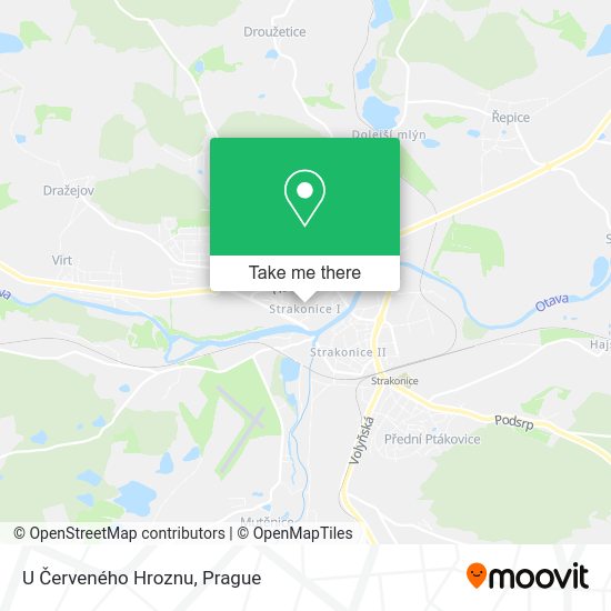 U Červeného Hroznu map