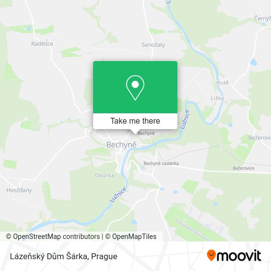 Lázeňský Dům Šárka map