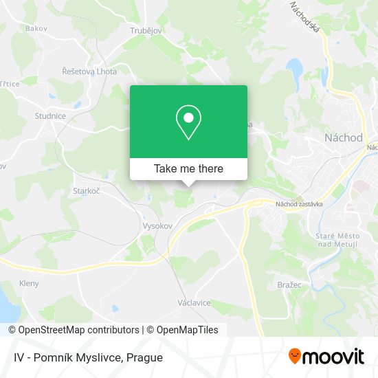 IV - Pomník Myslivce map