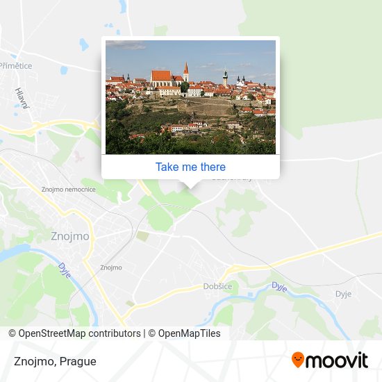 Znojmo map