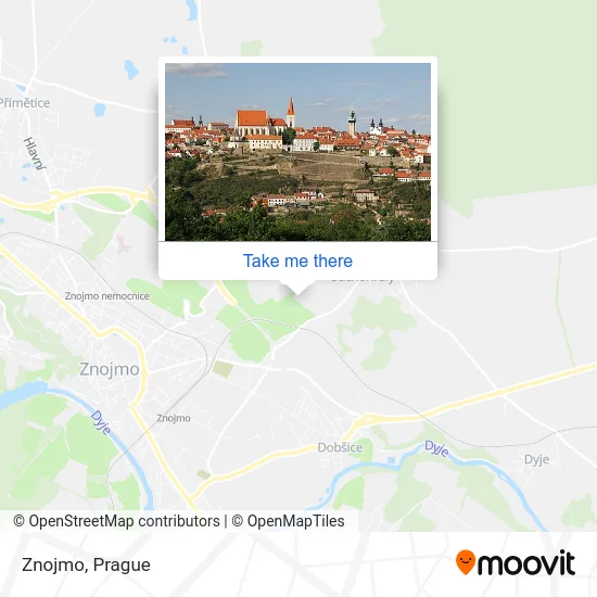 Карта Znojmo
