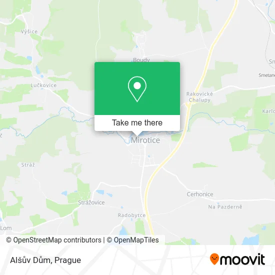 Карта Alšův Dům