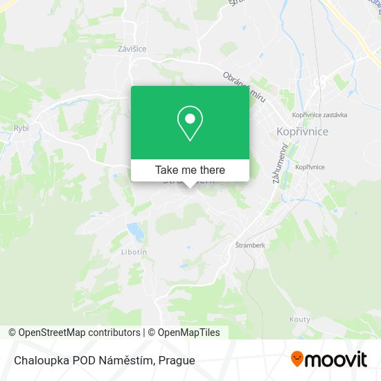 Chaloupka POD Náměstím map