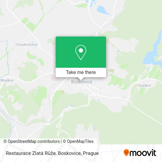 Restaurace Zlatá Růže, Boskovice map