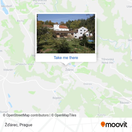 Карта Žďárec