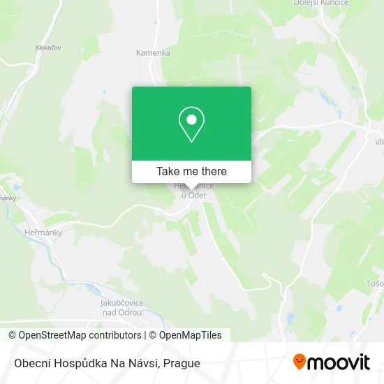 Карта Obecní Hospůdka Na Návsi