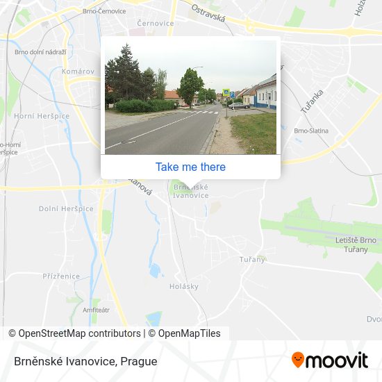 Brněnské Ivanovice map