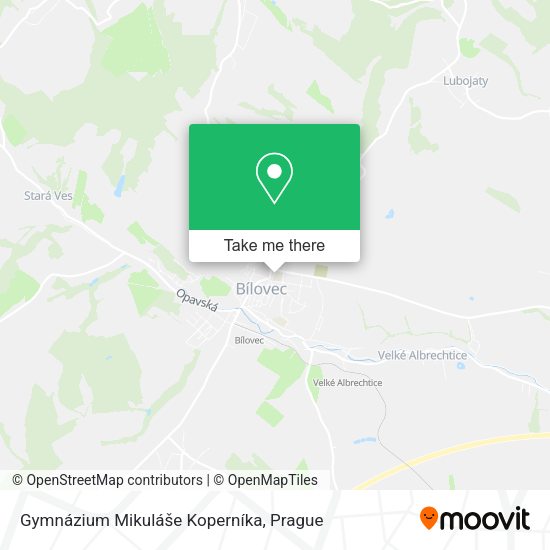 Gymnázium Mikuláše Koperníka map