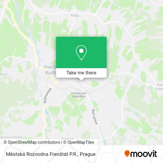 Městská Rozvodna Frenštát P.R. map