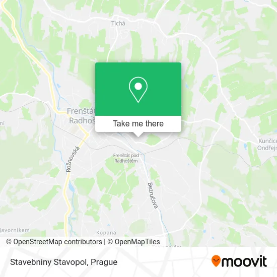 Карта Stavebniny Stavopol