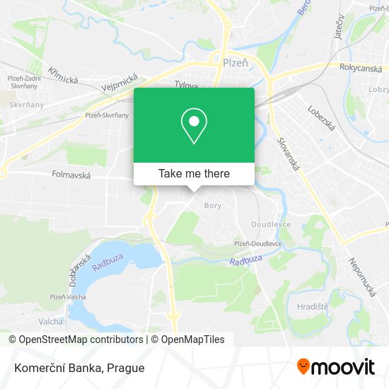 Komerční Banka map