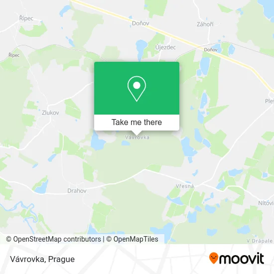 Карта Vávrovka