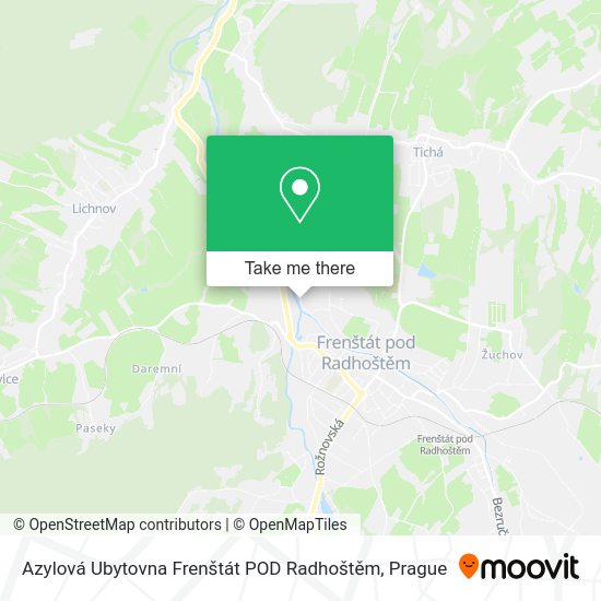 Azylová Ubytovna Frenštát POD Radhoštěm map