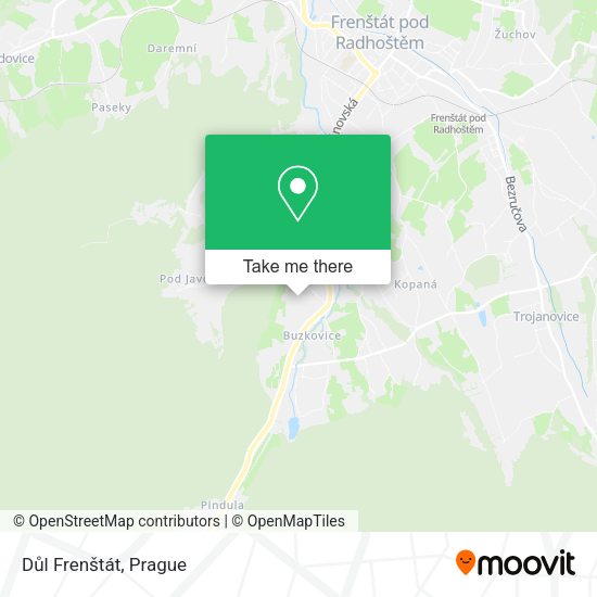 Důl Frenštát map