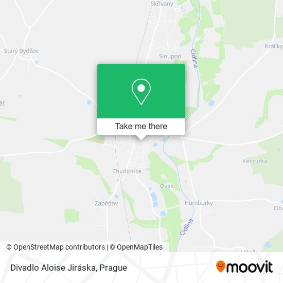 Divadlo Aloise Jiráska map